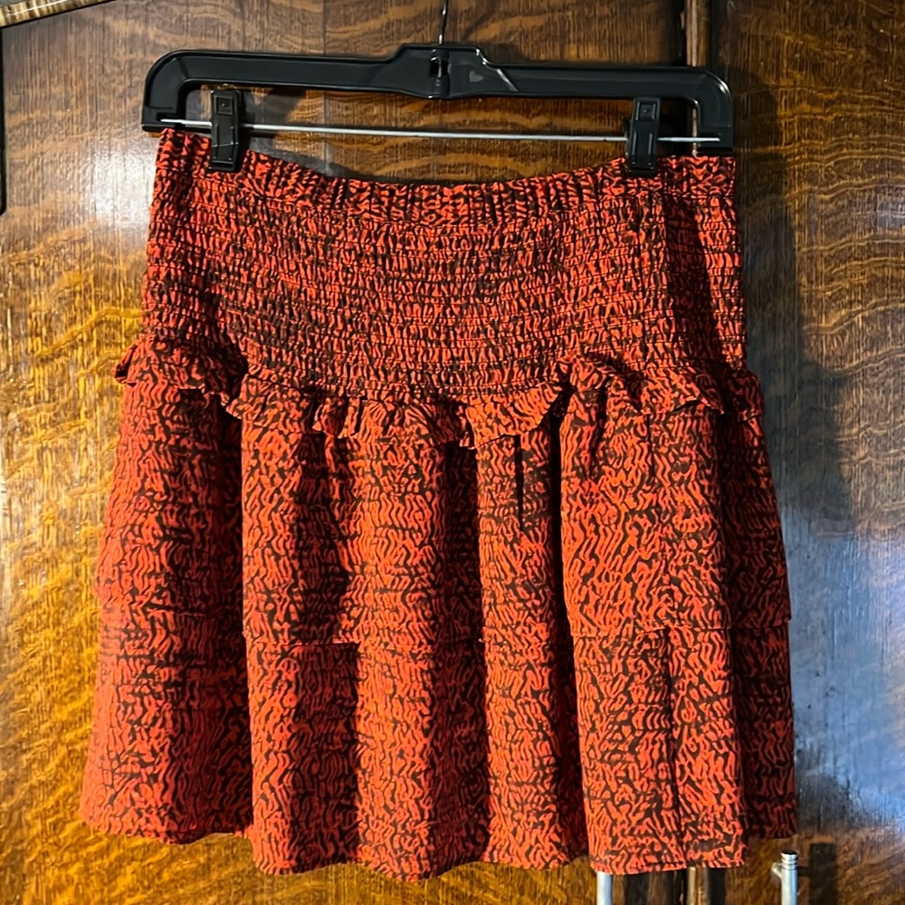 MICHAEL Michael Kors Grenadine Tiered Smocked Skirt